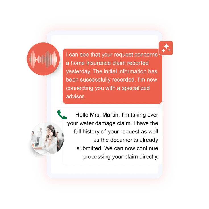AI Voice Agent for intelligent call routing and seamless transfers