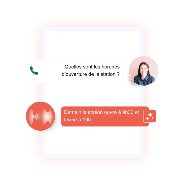 Agent IA vocal DialOnce capable de comprendre les demandes, d’automatiser les réponses et d’orienter chaque appel vers la meilleure solution avec le bon contexte.