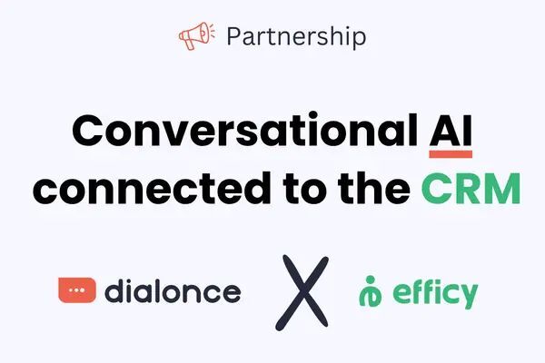 The AI agent connected to the efficy CRM improves response accuracy and speed