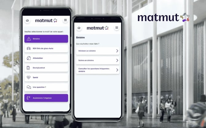 At Matmut, incoming calls are routed to a visual IVR and selfcare journeys to provide faster responses and maintain customer reachability