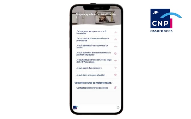 CNP Assurances goals to guide callers from the first contact, promote digital journeys and create a smoother experience between phone and website