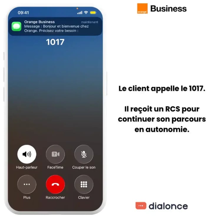 Orange Business transforme un appel en parcours digital avec le RCS