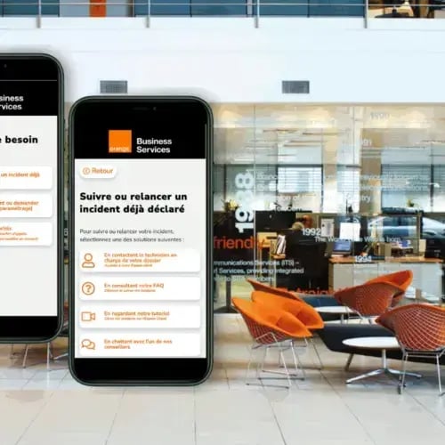 Orange Business utilise le SVI visuel pour améliorer l’accueil téléphonique, fluidifier les parcours et réduire la charge des conseillers.