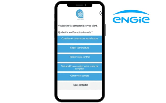 ENGIE uses a visual IVR to identify customer needs during the call, prioritize urgent requests and guide others to digital self-service options