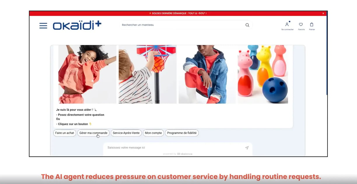 IDKIDS a multilingual DialOnce AI agent to modernize customer service