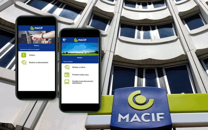 La MACIF assure une joignabilité continue avec le SVI visuel
Clients