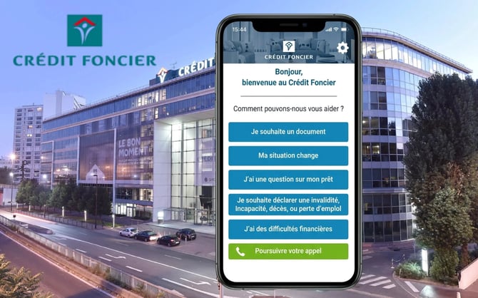 Le Crédit Foncier réduit ses appels avec un SVI visuel