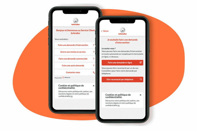 Innovation pour l'assistance client chez Schindler avec le SVI Visuel de DialOnce