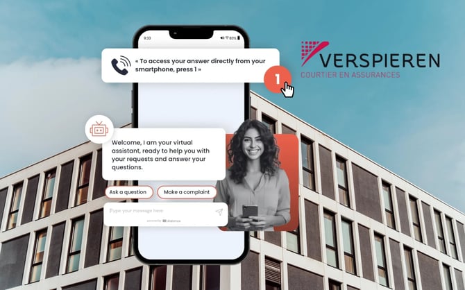 During the call, Verspieren offers a visual IVR to help customers quickly access the right solution while reducing response times